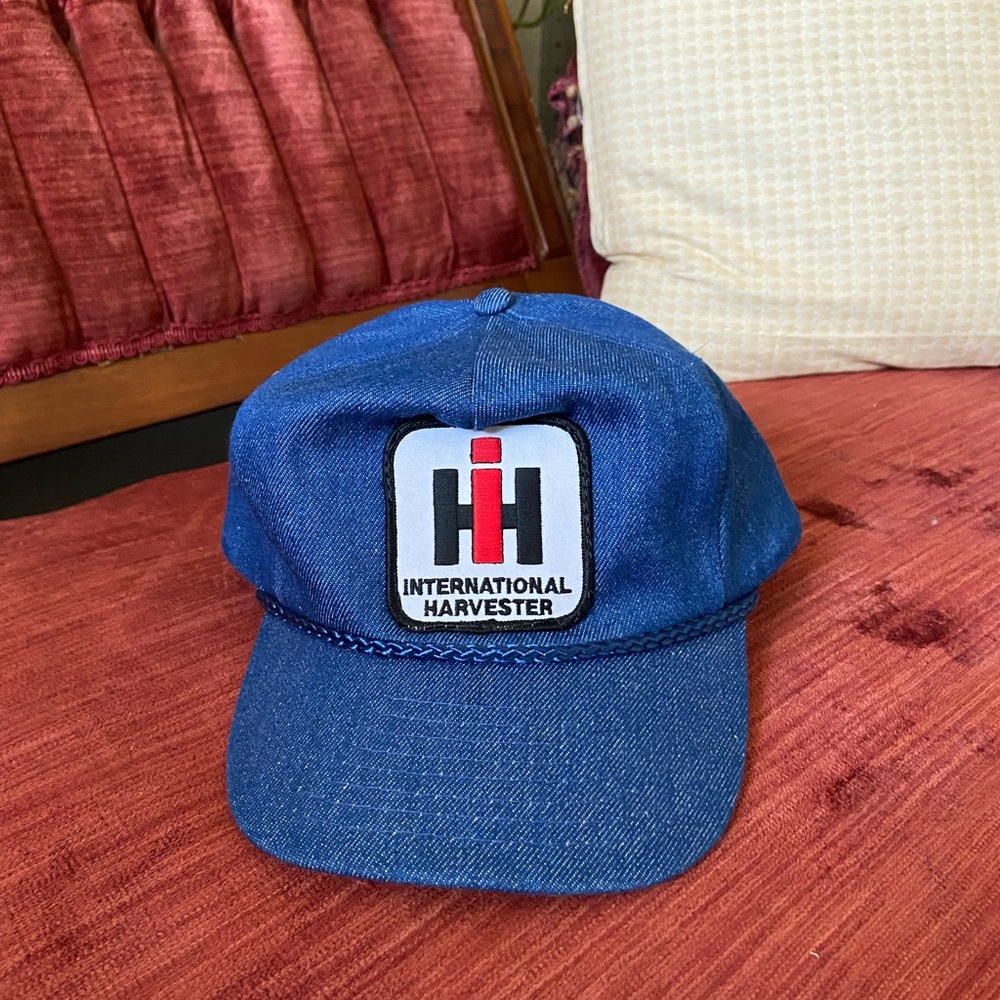 VTG Denim SnapBack hat w/ International Harvester trucks patch